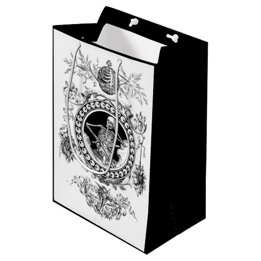 Der Körper dieser Todesgeschenk-Tasche Mittlere Geschenktüte (Vorderseite Schrägansicht)
