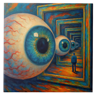 "Der Korridor des Sehens" - ein surreales Portrait Fliese