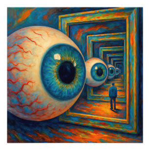 "Der Korridor des Sehens" - ein surreales Portrait Fotodruck