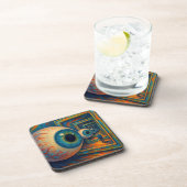 "Der Korridor des Sehens" - ein surreales Portrait Getränkeuntersetzer (Rechte Seite)