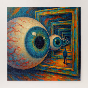 "Der Korridor des Sehens" - ein surreales Portrait Puzzle