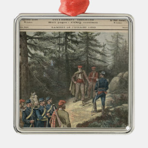 Der korsische Bandit Jacques Bellacoscia Silbernes Ornament