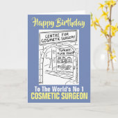 Der Kosmetikchirurg Nr. 1 des Wortes - Happy Birth Karte (Gelbe Blume)