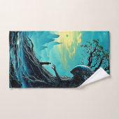 Der kosmische Baum der Fantasie Badhandtuch Set (Handtuch)