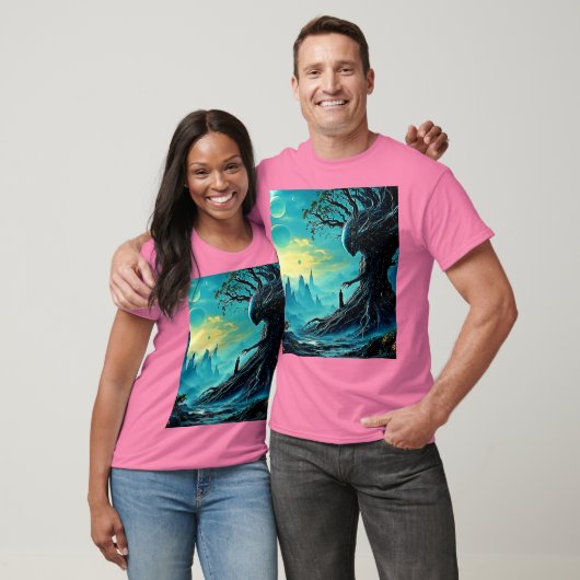 Der kosmische Baum der Fantasie T-Shirt (Unisex)