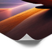 Der kosmische Buddha | Digital Art Poster (Ecke)