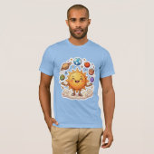 Der kosmische Jongleur T-Shirt (Vorne ganz)