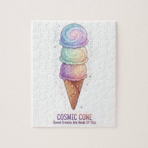 Der Kosmische Kegel Galaxie-Eiscreme Puzzle