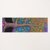 Der kosmische New Age Tree des Lebens Yogamatte (Rückseite (Horizontal))