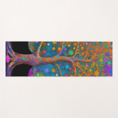 Der kosmische New Age Tree des Lebens Yogamatte (Vorderseite (Horizontal))