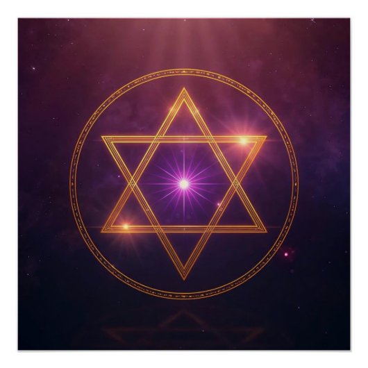 Der Kosmische Stern der Erleuchteten Balance Poster (Vorderseite)