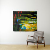 Der kosmische Wald Wandteppich (Beispiel (Horizontal))