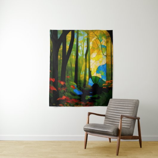 Der kosmische Wald Wandteppich (Beispiel)