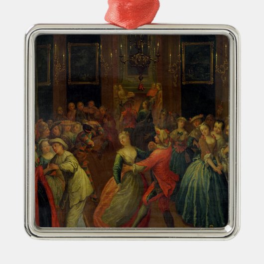 Der Kostümball Silbernes Ornament (Vorne)