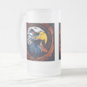 Der kräftige Schnabel Mattglas Bierglas (Vorderseite Links)