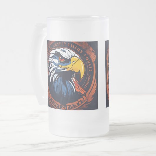 Der kräftige Schnabel Mattglas Bierglas (Vorderseite Links)