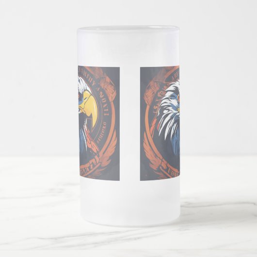 Der kräftige Schnabel Mattglas Bierglas (Mittel)