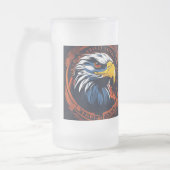 Der kräftige Schnabel Mattglas Bierglas (Links)