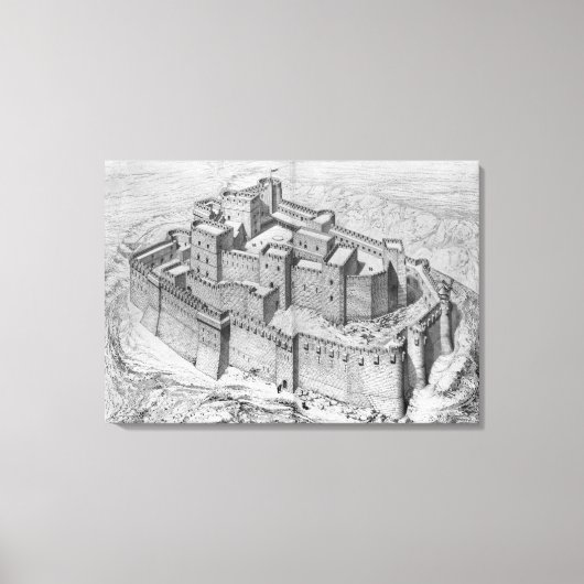 Der Krak des Chevaliers, Wiederaufbau Leinwanddruck (Vorderseite)