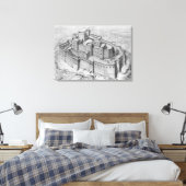 Der Krak des Chevaliers, Wiederaufbau Leinwanddruck (Insitu (Schlafzimmer))