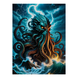 Der Kraken-Monster Poster