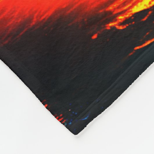 Der Kraken-Monster-Rockstar Fleecedecke (Ecke)