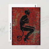Der Krampus Postkarte (Vorne/Hinten)