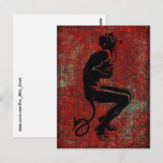 Der Krampus Postkarte (Vorne/Hinten)