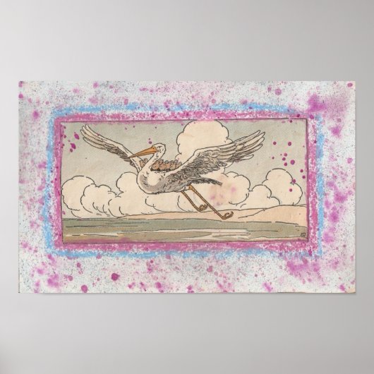 Der Kran hilft den Sparrow Poster (Vorne)