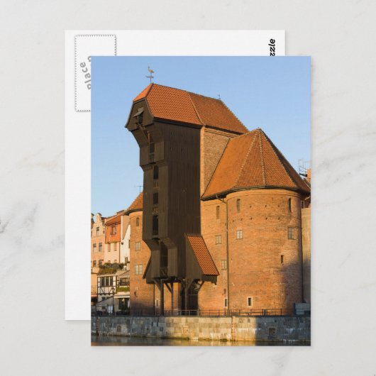 Der Kranich in Danzig Postkarte (Vorne/Hinten)