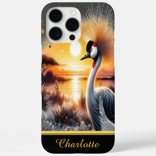 Der Kranich ist anmutig Case-Mate iPhone Hülle (Rückseite)