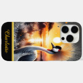 Der Kranich ist anmutig Case-Mate iPhone Hülle (Rückseite (Horizontal))
