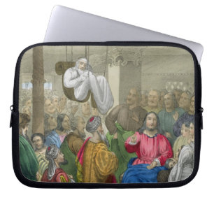 Der Kranke der Lähmung holte Christus bis zum Laptopschutzhülle