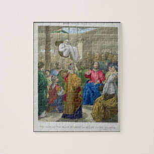 Der Kranke der Lähmung holte Christus bis zum Puzzle