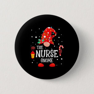 Der Krankenpfleger-Gnom passende Familie Weihnacht Button