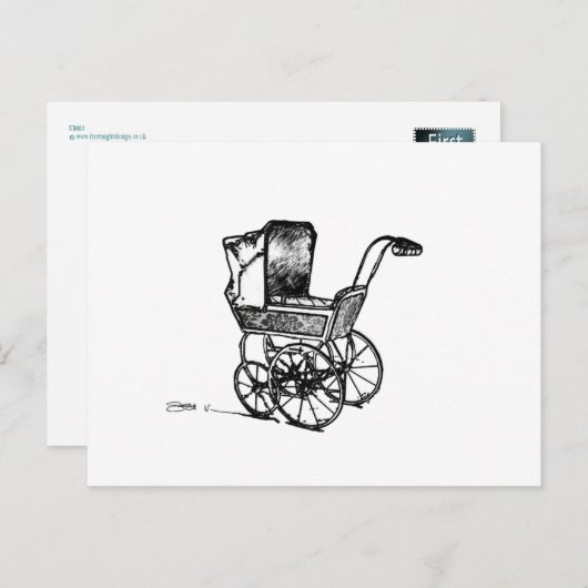 Der Krankenwagen Postkarte (Vorne/Hinten)