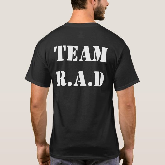 Der krasse Mall "das A-MALL/TEAM R.A.D" T-Shirt (Rückseite)
