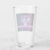Der krasse Mall-"Welle 1" Trommel des Glas-16oz Glas (Rückseite)
