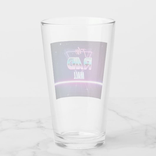 Der krasse Mall-"Welle 1" Trommel des Glas-16oz Glas (Rückseite)