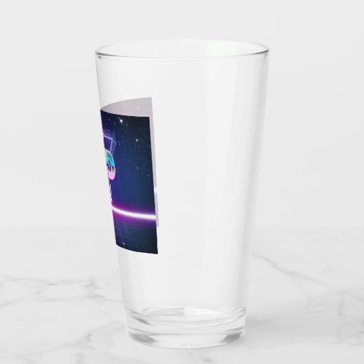 Der krasse Mall-"Welle 1" Trommel des Glas-16oz Glas (Links)