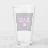 Der krasse Mall-"Welle 3" Trommel des Glas-16oz Glas (Rückseite)