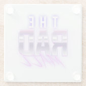 Der krasse Mall-"Welle 4" GlasUntersetzer (4in x (Rückseite)