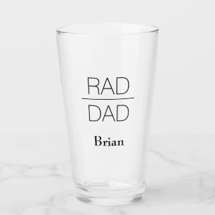 Der krasse Name-des Vater- Vatertag Glas
