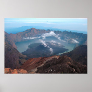 Der Krater von Rinjani Poster