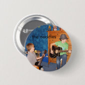 Der Krawatten-Gitarrist-Knopf Button (Vorne & Hinten)