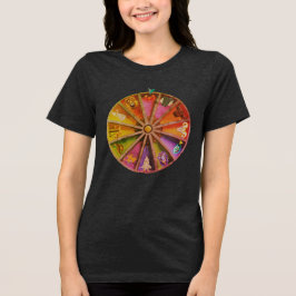 Der Krebs (Cancer) im Zodakusrad Tri-Blend Shirt