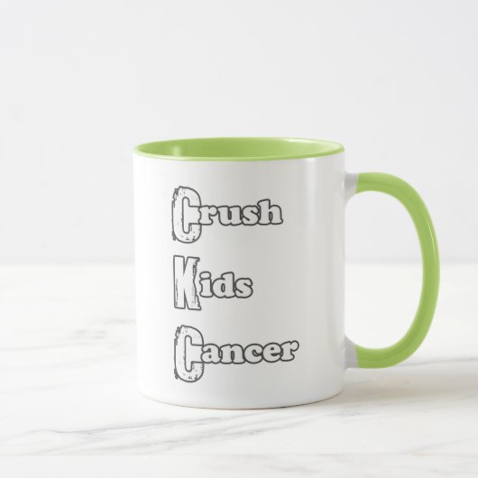 Der Krebs-" Grün-Tasse "der Zerstampfungs-Kinder Tasse (Rechts)