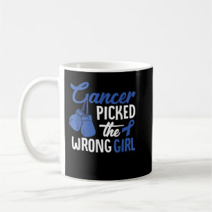 Der Krebs hat das falsche Mädchen, den blauen Schl Kaffeetasse