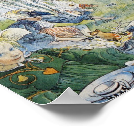 Der Krebsfang, Carl Larsson Poster (Ecke)