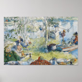 Der Krebsfang, Carl Larsson Poster (Vorne)